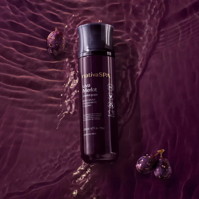 Body Splash Desodorante Colônia Nativa Spa Uva Merlot 200ml