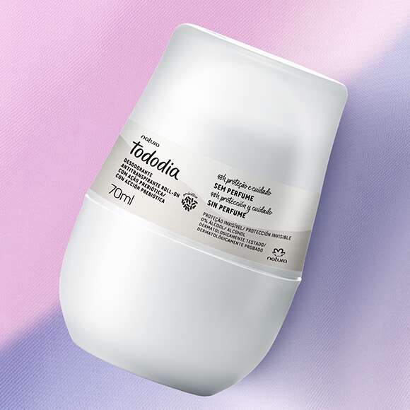 Desodorante antitranspirante roll-on Tododia sin perfume 70 ml