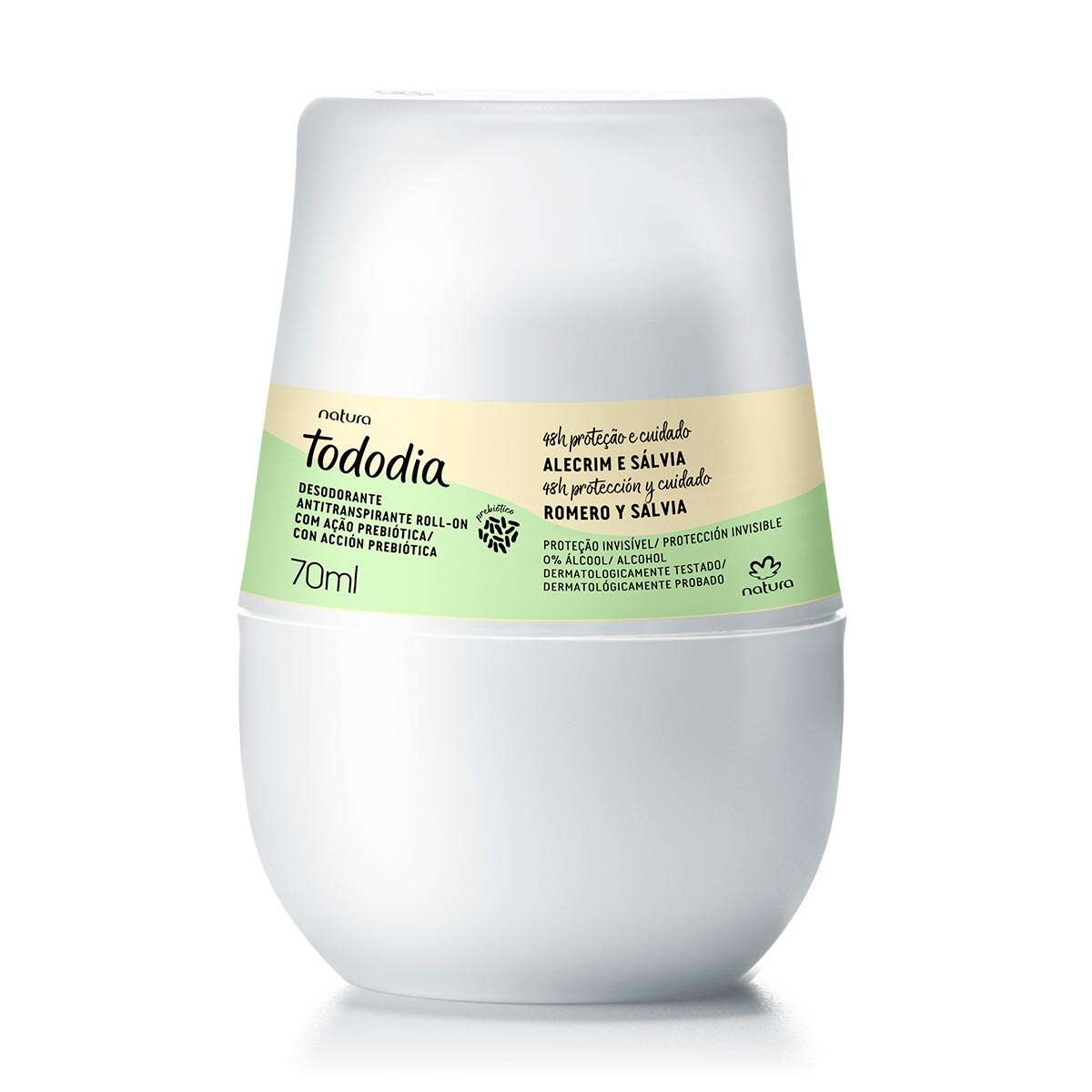 Desodorante antitranspirante roll-on invisible Tododia Romero y Salvia 70 ml