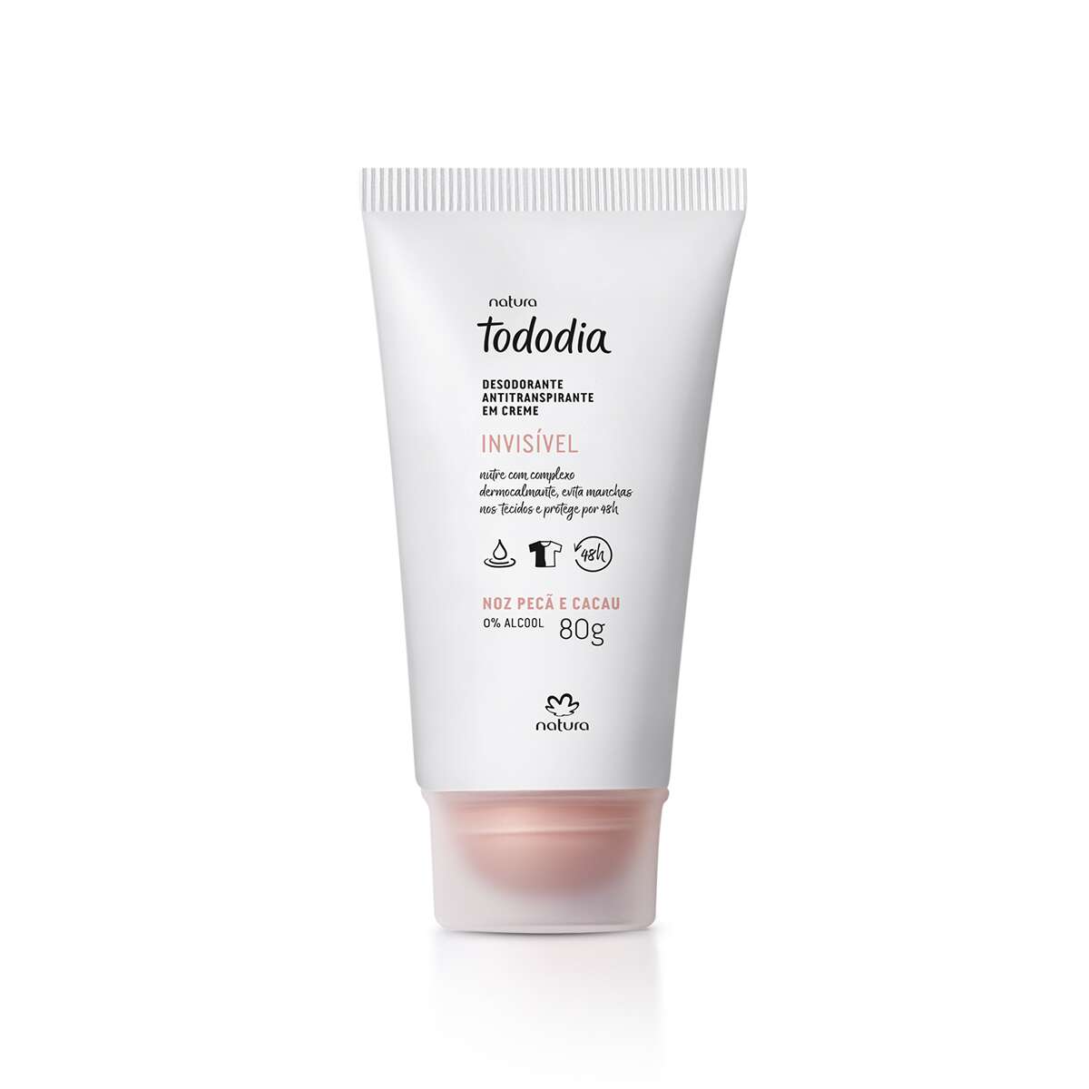 Crema desodorante antitranspirante Tododia de nuez y cacao - 80 g