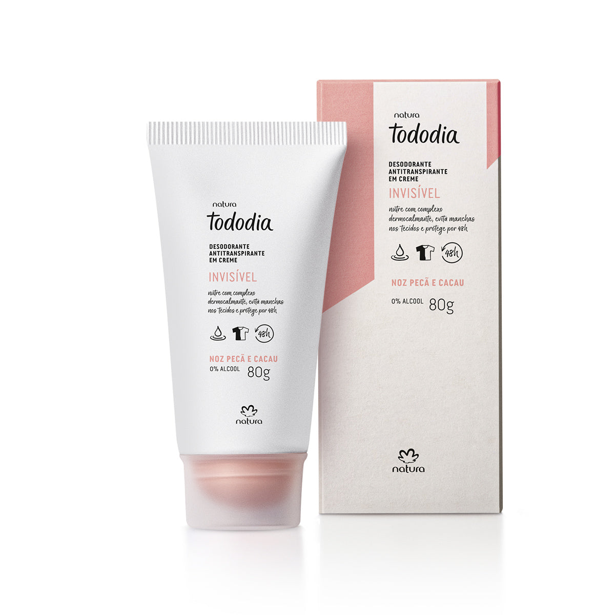 Crema desodorante antitranspirante Tododia de nuez y cacao - 80 g