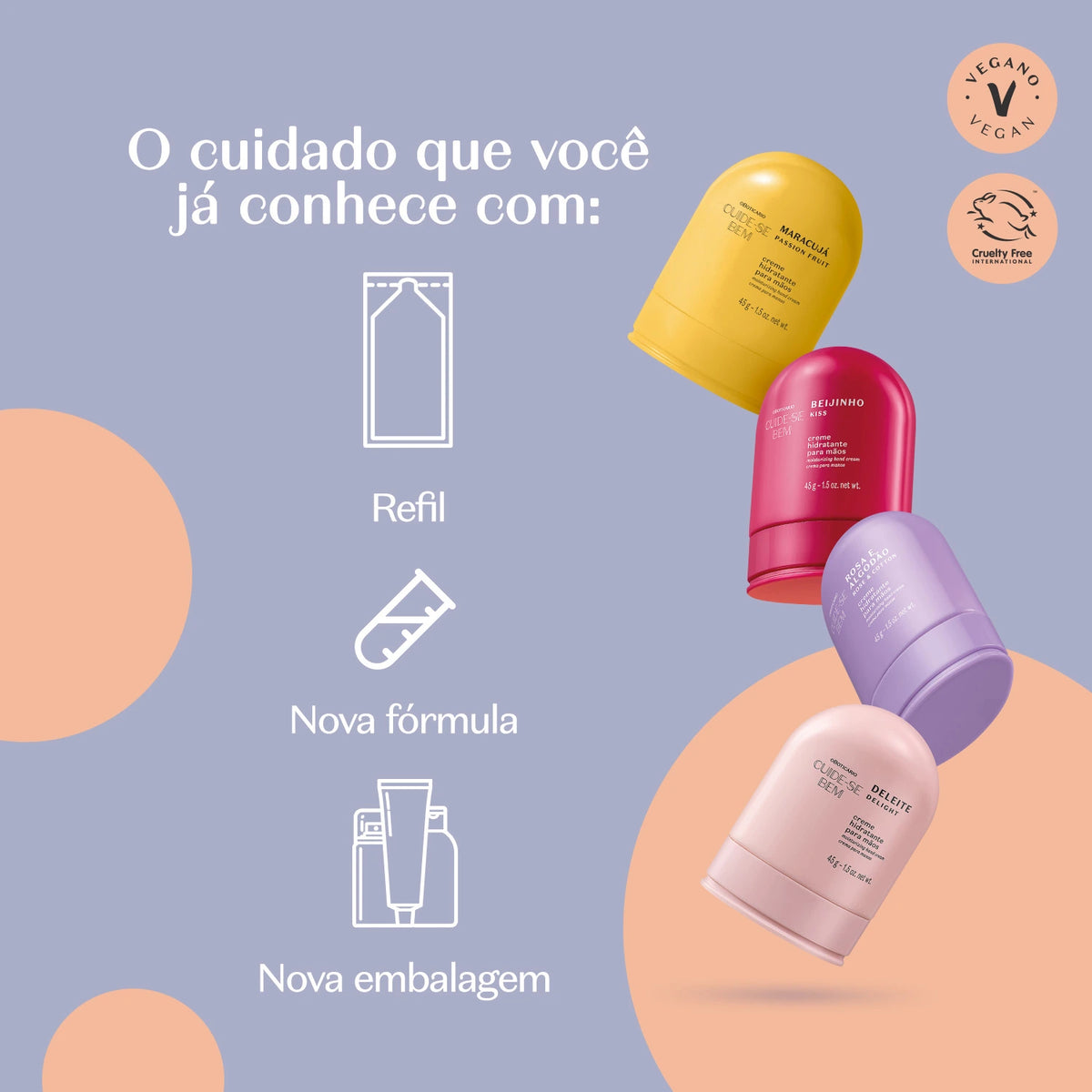 Cuide se Bem Feira Passion Fruit Hand Cream 45g