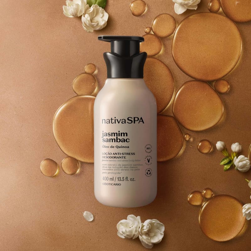 Loção Hidratante Desodorante Corporal Anti-stress Nativa SPA Jasmim Sambac 400ml