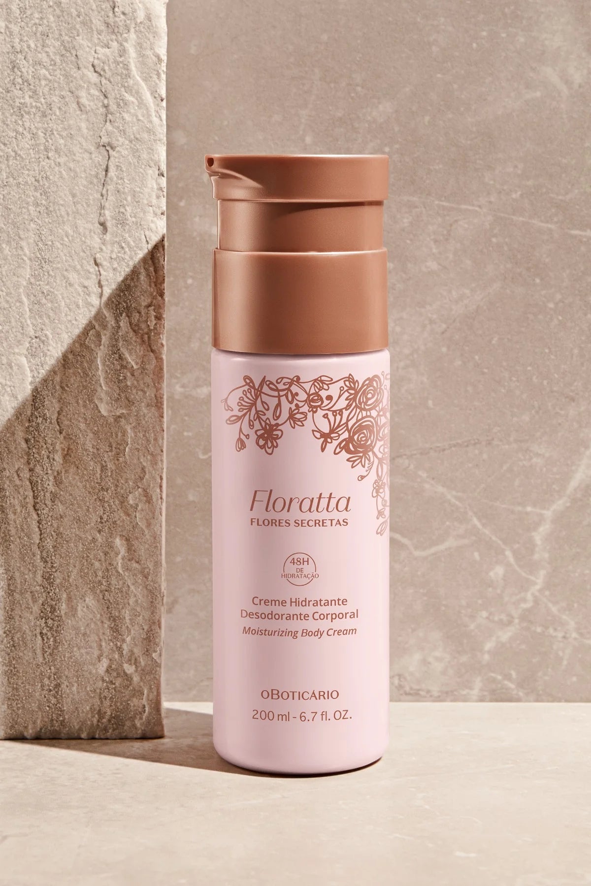 Creme Hidratante Desodorante Corporal Floratta Flores Secretas 200ml