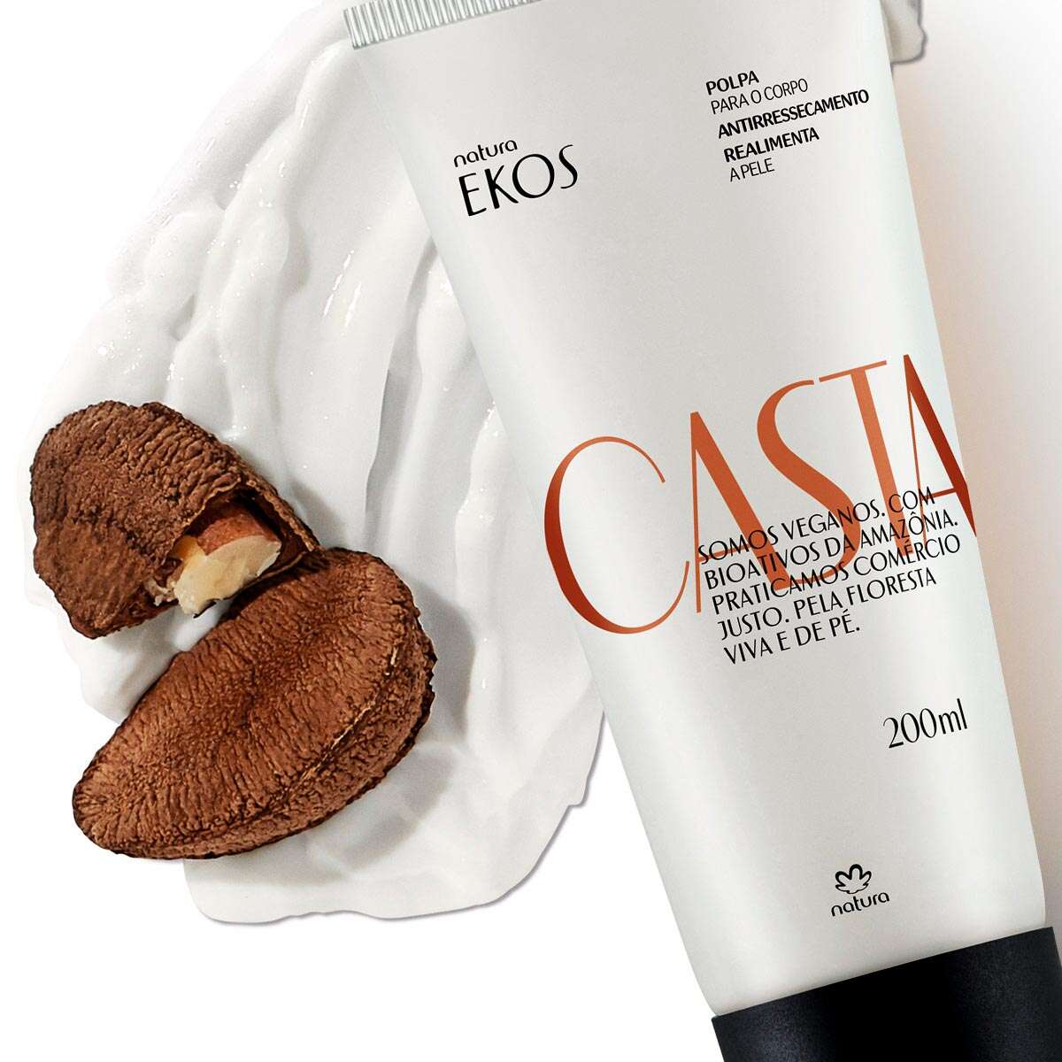 Desodorante corporal hidratante Ekos Castaño Pulpa 200 ml