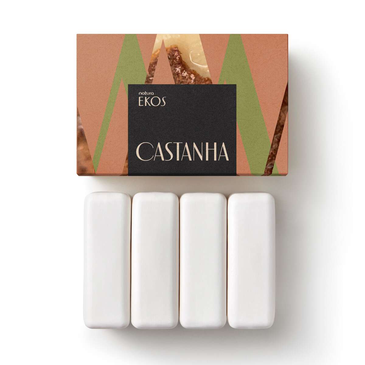 Jabón vegetal cremoso de castañas Ekos, 100 g cada uno