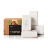 Jabón vegetal cremoso de castañas Ekos, 100 g cada uno