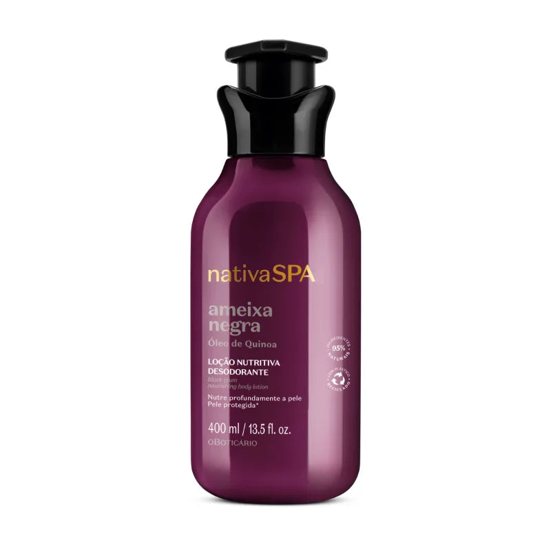 Loção Hidratante Desodorante Corporal Nativa SPA Ameixa Negra, 400ml