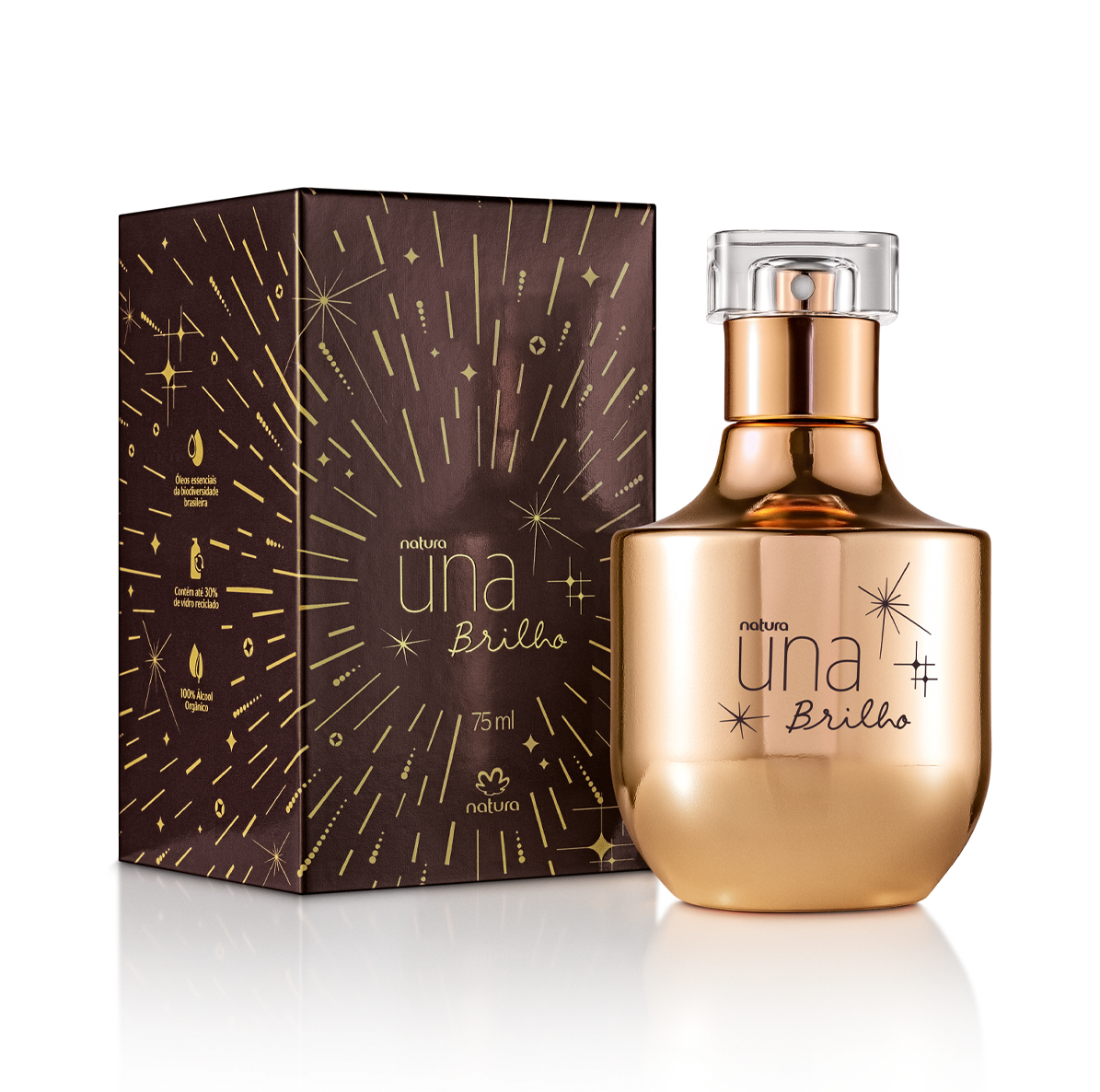 Colônia Una Brilho Feminino -75ml