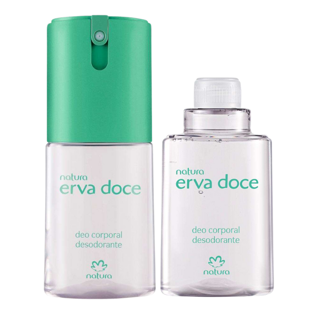 Kit Desodorante Erva Doce Spray 100 ml+ refil 100ml