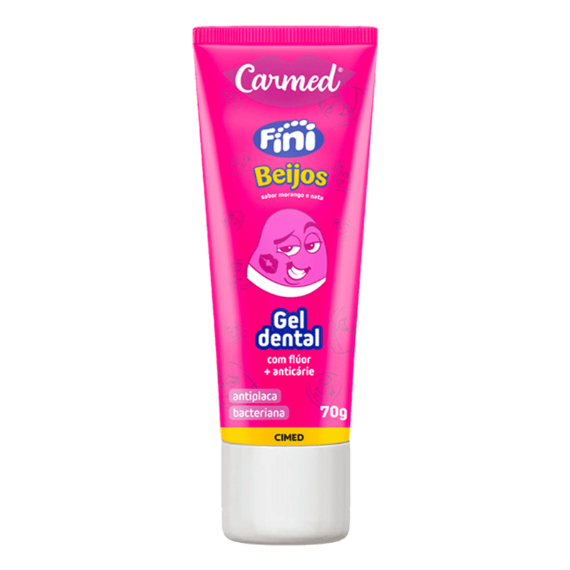 Pasta de Dente Gel Infantil Carmed Fini Beijos 70g