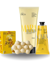 Kit Ekos Maracuja: Hidratante 200ml + Sabonete Massageador 100g+ Creme de mao 75g