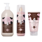 Kit Deleite achocolatado (hidratante + body splash + esfoliante)