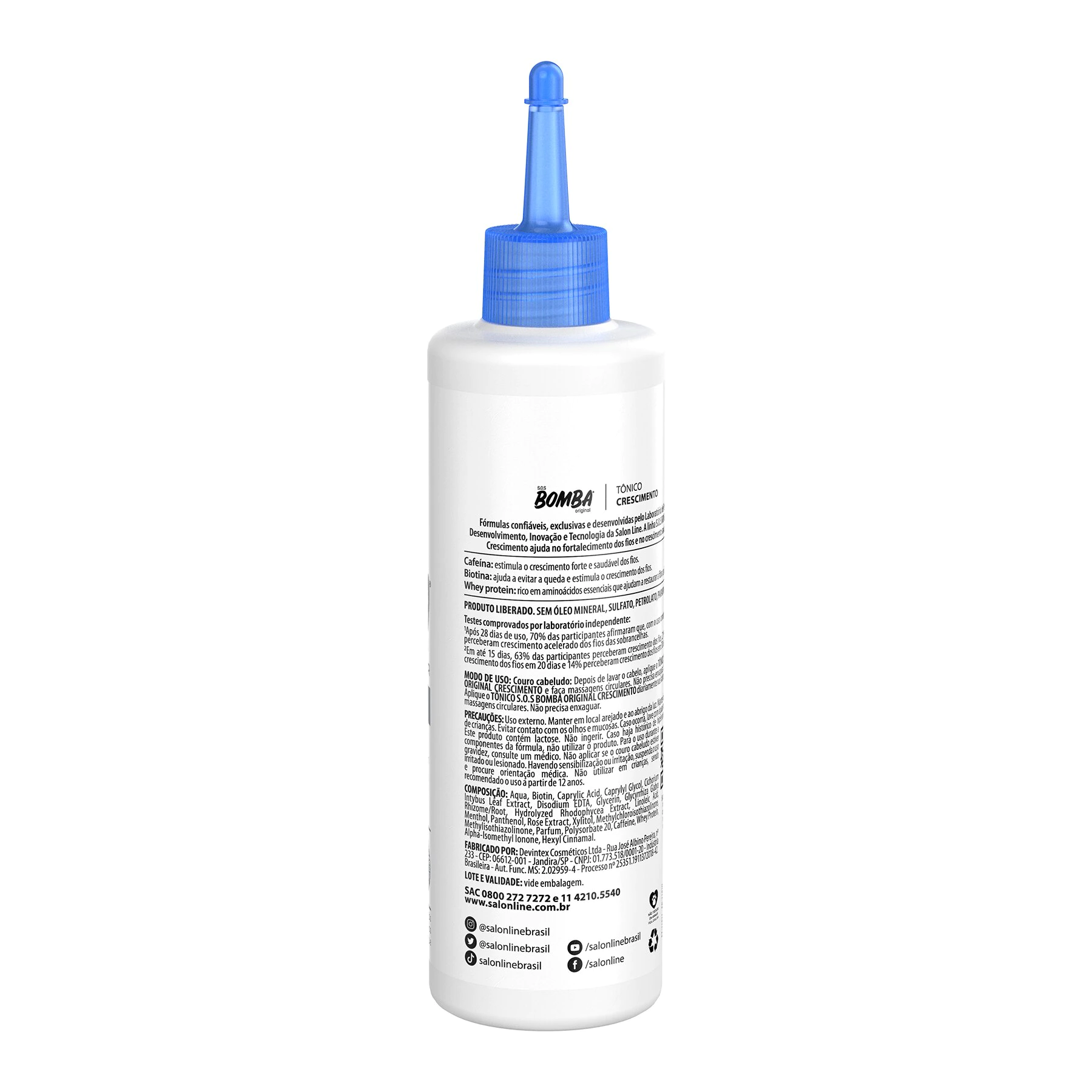 Crescimento Acelerado SOS Bomba Strengthening Tonic 100ml