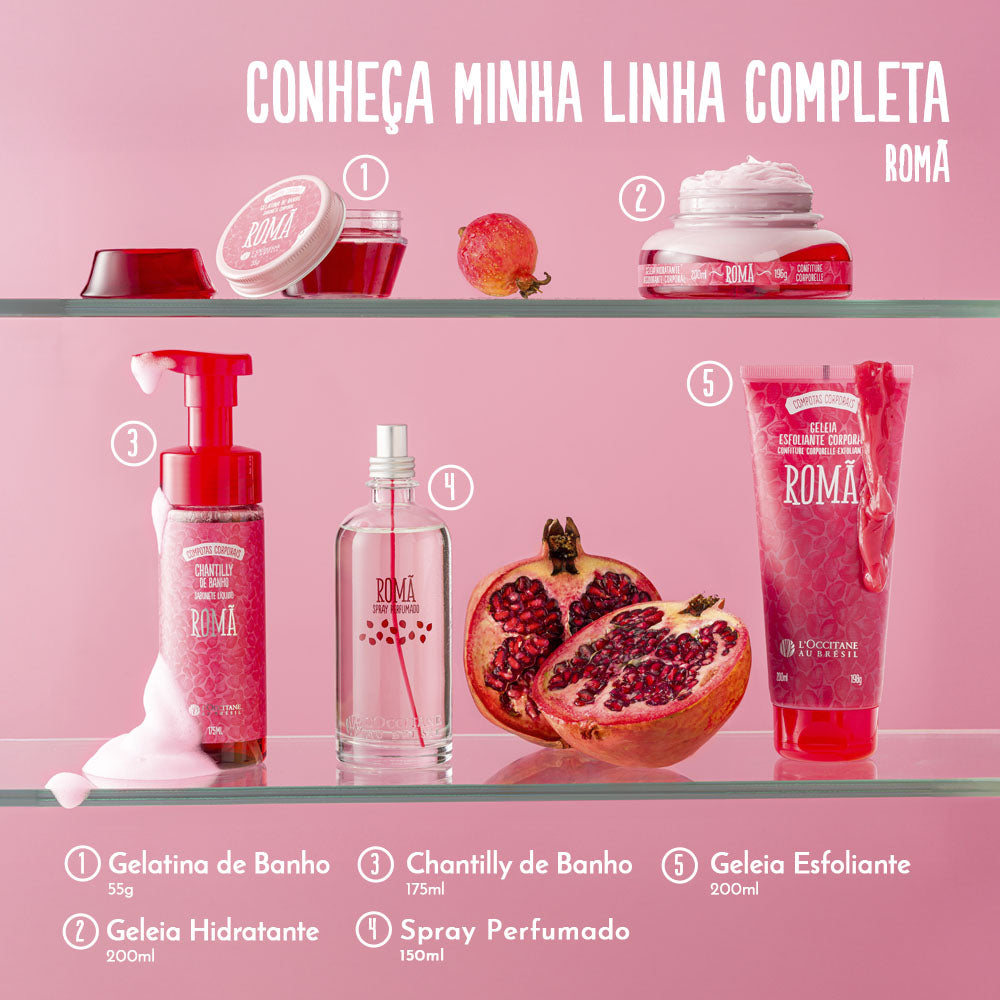 Geleia Hidratante Desodorante Corporal Romã 200ml