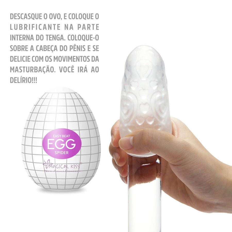 Masturbador Egg Magical Kiss - Spider