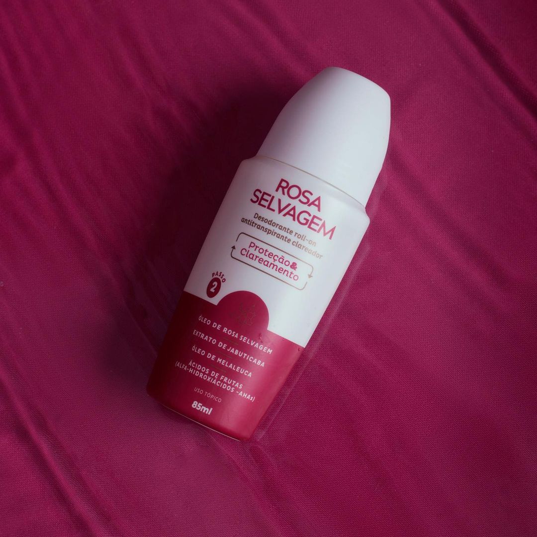 Desodorante Roll on Clareador Rosa Selvagem - 85ml