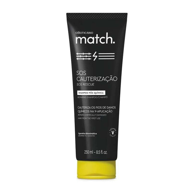 Match SOS Cauterização Shampoo Pós-Química, 250ml