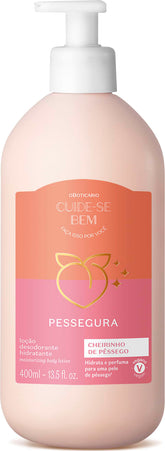 Loção Hidratante Desodorante Corporal Cuide-se Bem Pessegura 400ml