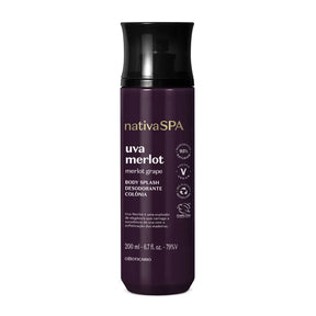 Body Splash Desodorante Colônia Nativa Spa Uva Merlot 200ml
