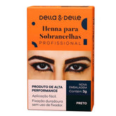 Henna para Sobrancelhas Preto 1,5g - Della & Delle