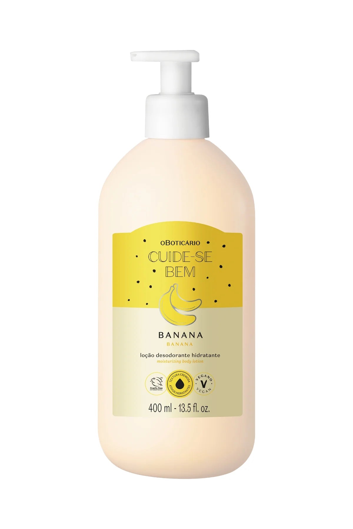 Cuide-se Bem Feira Banana o Boticário - Loção Desodorante Hidratante 400ml