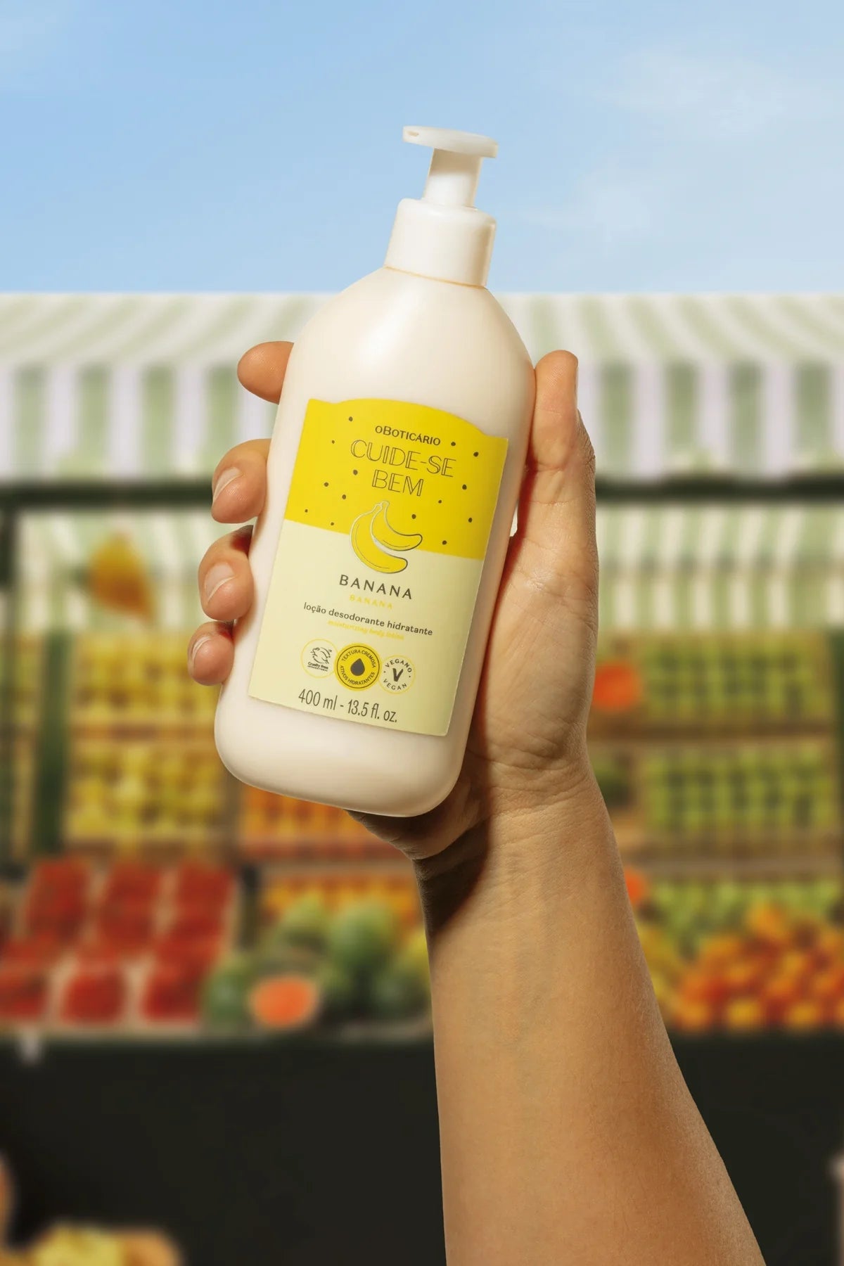 Cuide-se Bem Feira Banana o Boticário - Loção Desodorante Hidratante 400ml