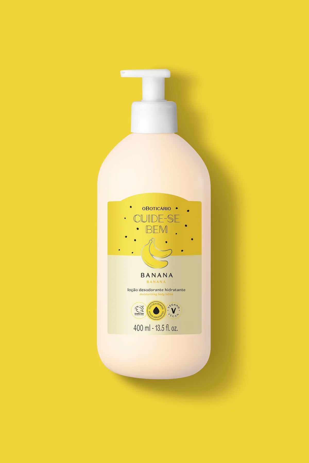 Cuide-se Bem Feira Banana o Boticário - Loção Desodorante Hidratante 400ml