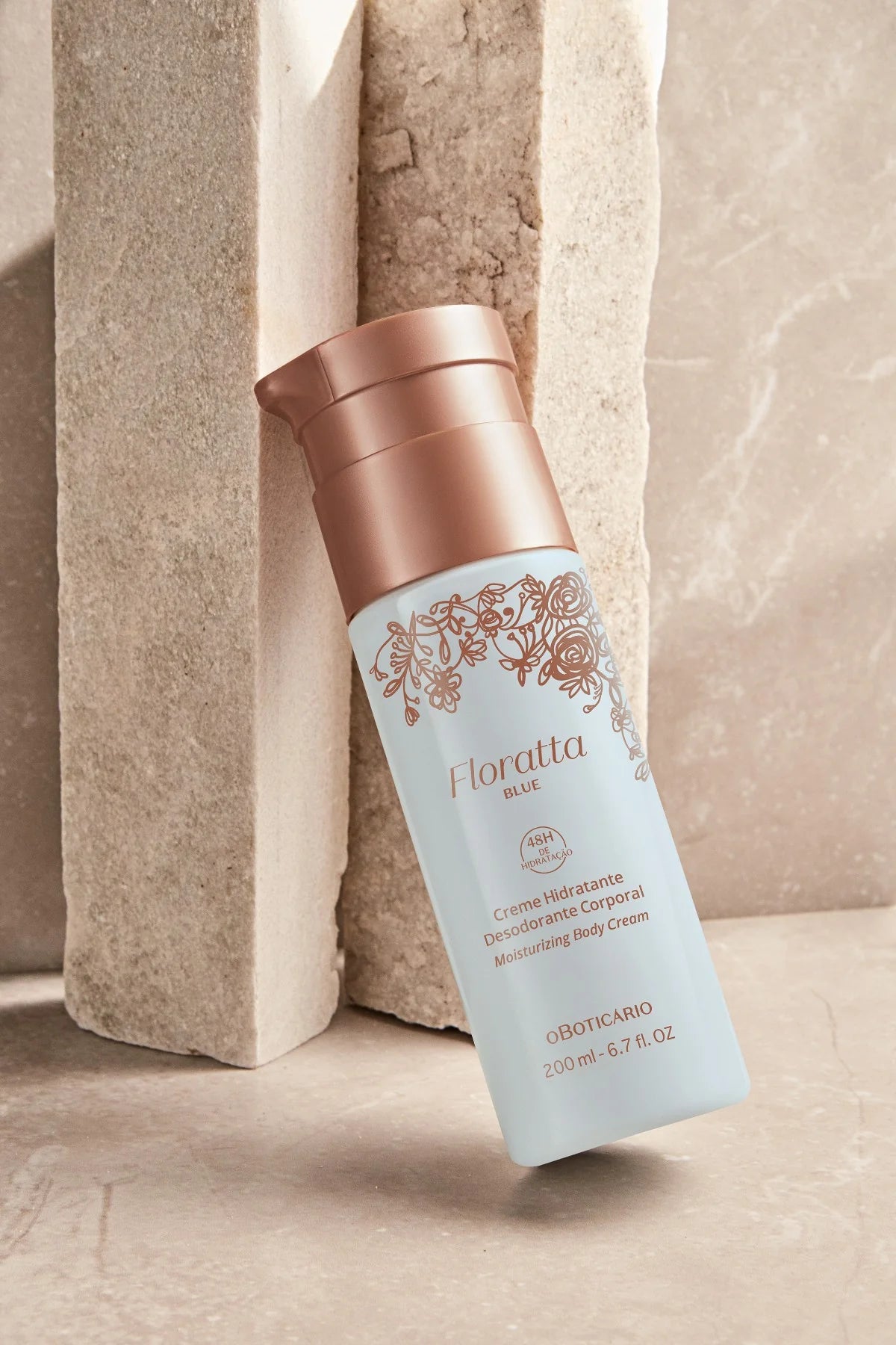 Crema corporal desodorante hidratante Floratta Blue, 200 ml