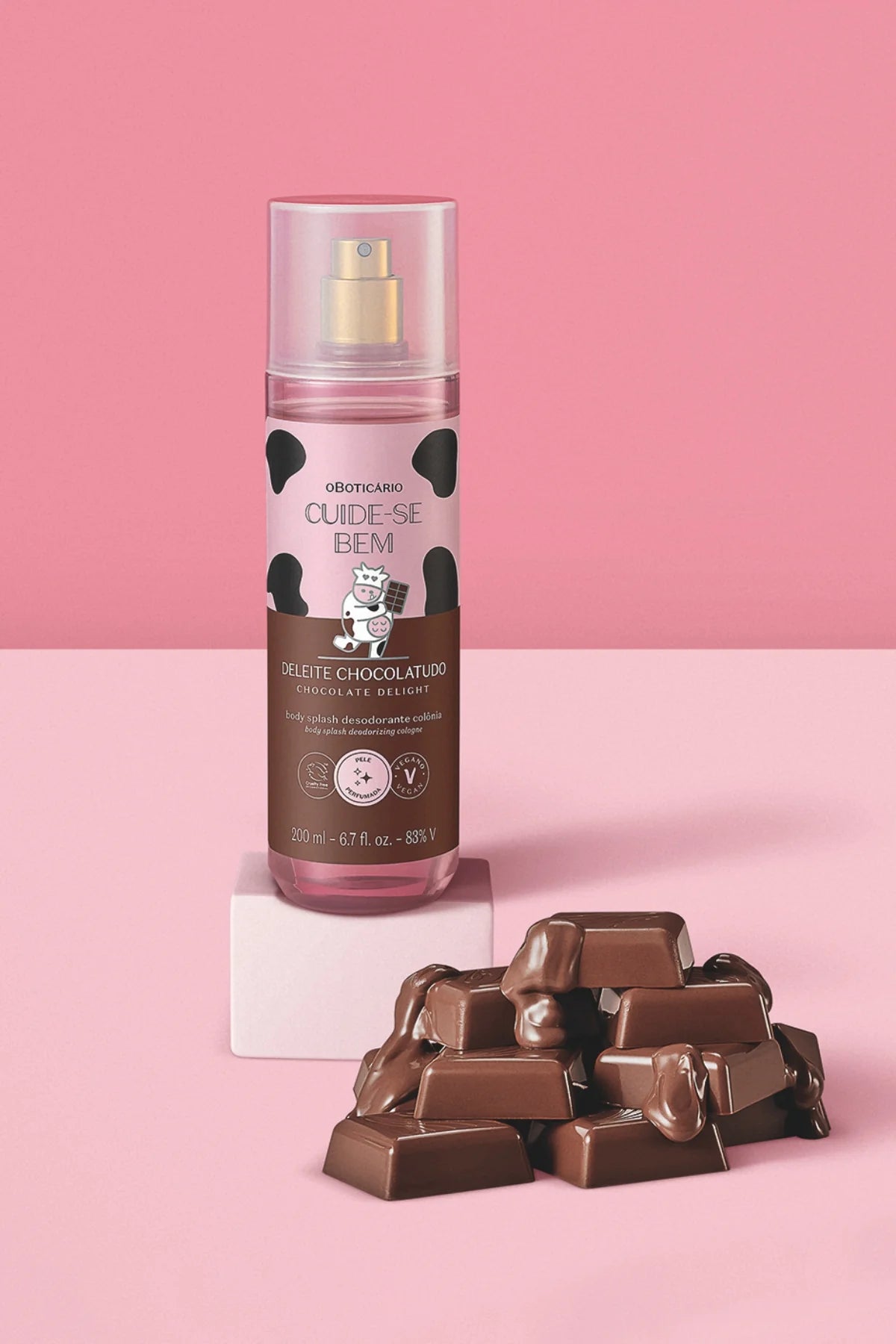 Cuide se Bem Chocolate Milk Body Splash  200ml