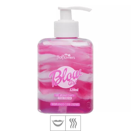 Gel Aromatizante Para Virilha Blow Girl 320ml  - Morango c Creme