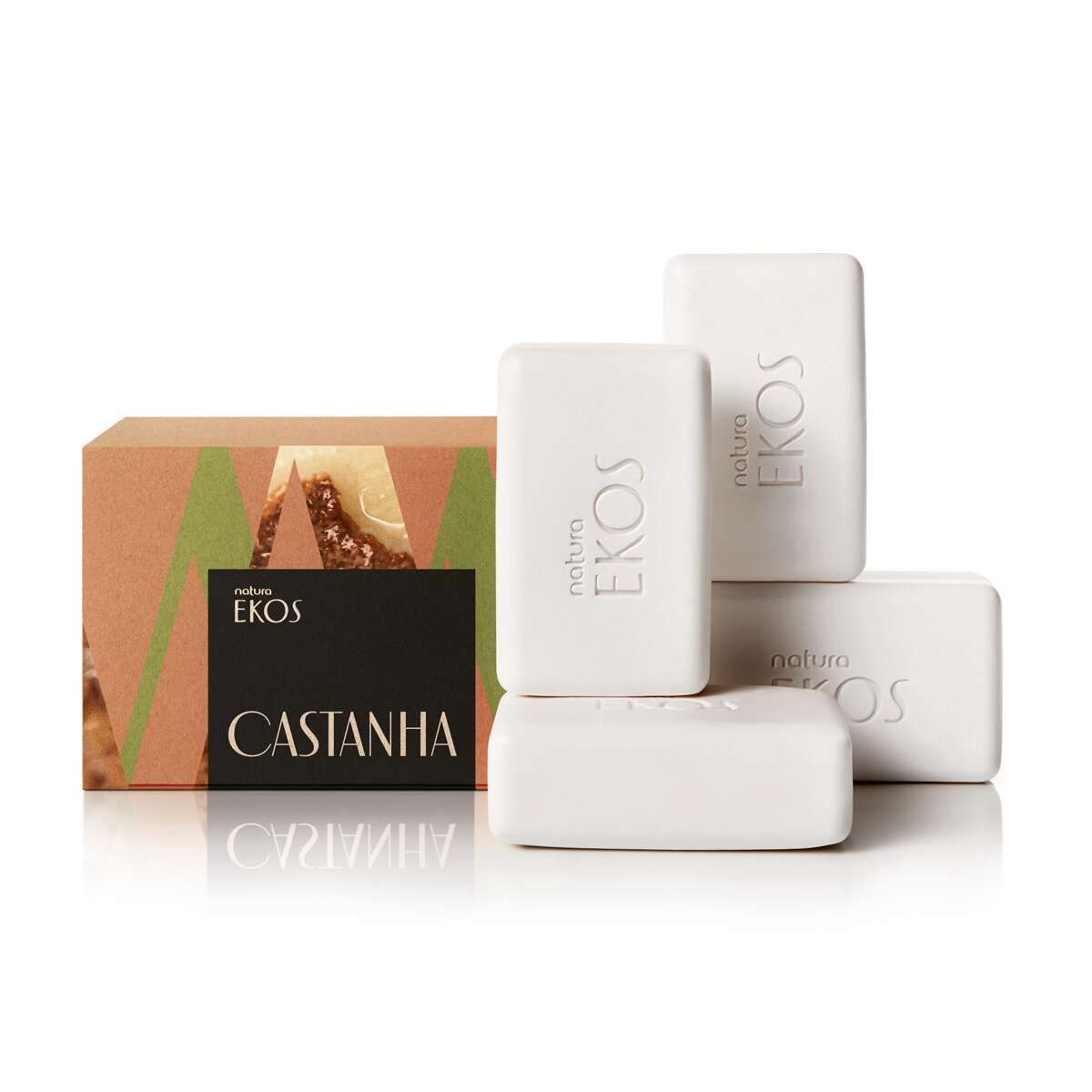 Sabonete em Barra Puro Vegetal Cremoso Ekos Castanha 100g cada