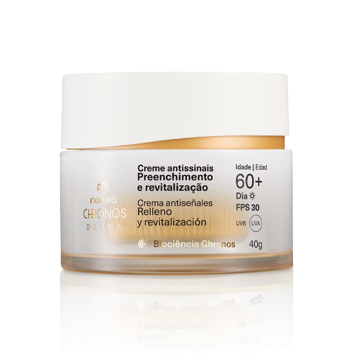 Creme Antissinais 60+ Dia Preenchimento e Revitalização Chronos - 40g