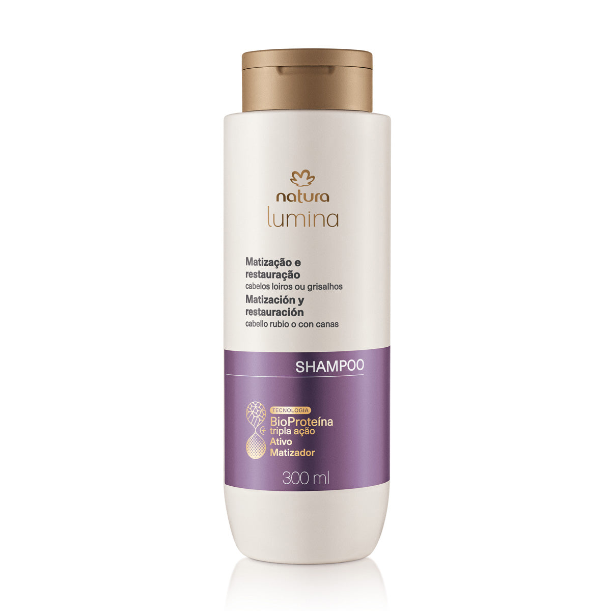 Shampoo Matizador para Cabelos Loiros e Grisalhos Lumina 300ml