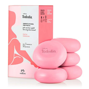 Sabonete Em Barra Puro Vegetal Tododia Frutas Vermelhas 5 x 90g