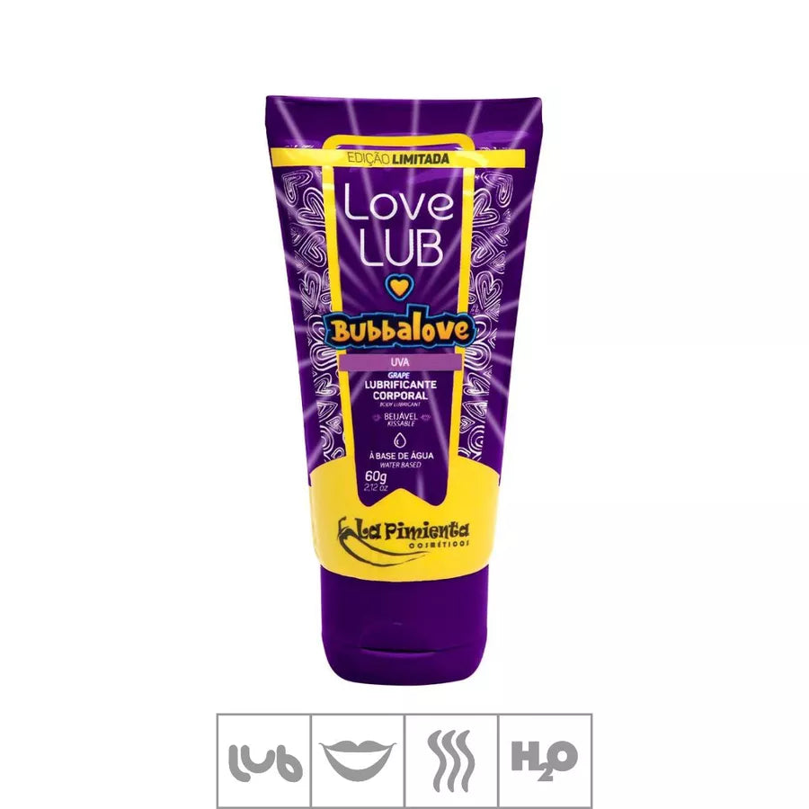 Lubrificante Beijável Love Lub Bubbalove 60g (ST903) - Uva