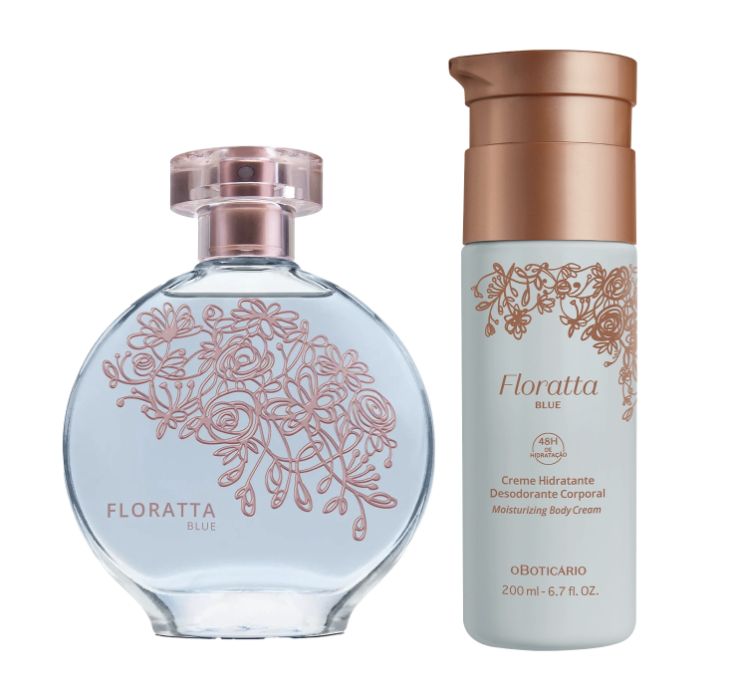 kit Floratta Blue: Desodorante Colônia 75ml + Creme Hidratante Desodorante Corporal 200ml