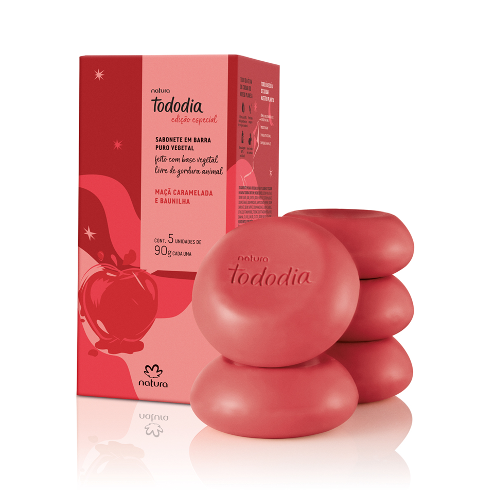 Tododia Sabonete em Maçã Caramelada e Baunilha 5 x 90g