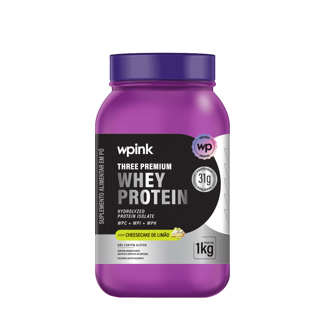 Three Premium whey protein cheesecake de limão 3W - (1kg)