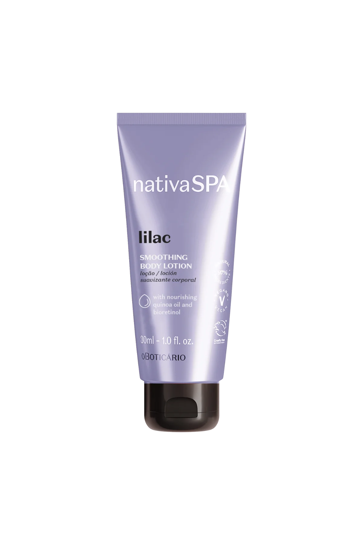 Nativa Spa Lilac & BioRetinol Smoothing Body Lotion, 30ml - Travel Size