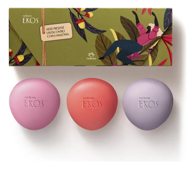 Sabonete Natura Ekos (Ishpink, Pataqueira e Capitiu) - 3x90g