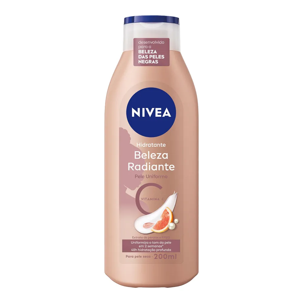 Hidratante Corporal Nivea Beleza Radiante Pele Uniforme 200ml