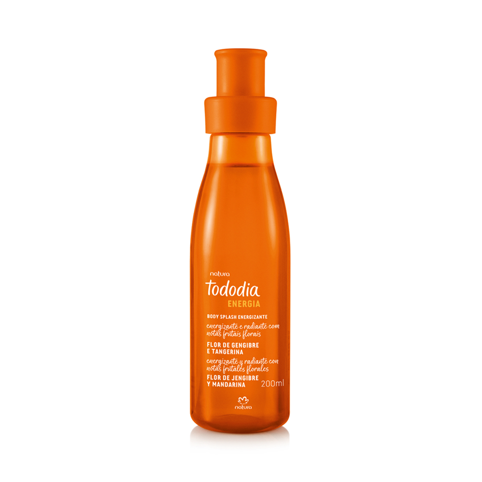 Tododia Flor de Gengibre e Tangerina Body Splash Energia