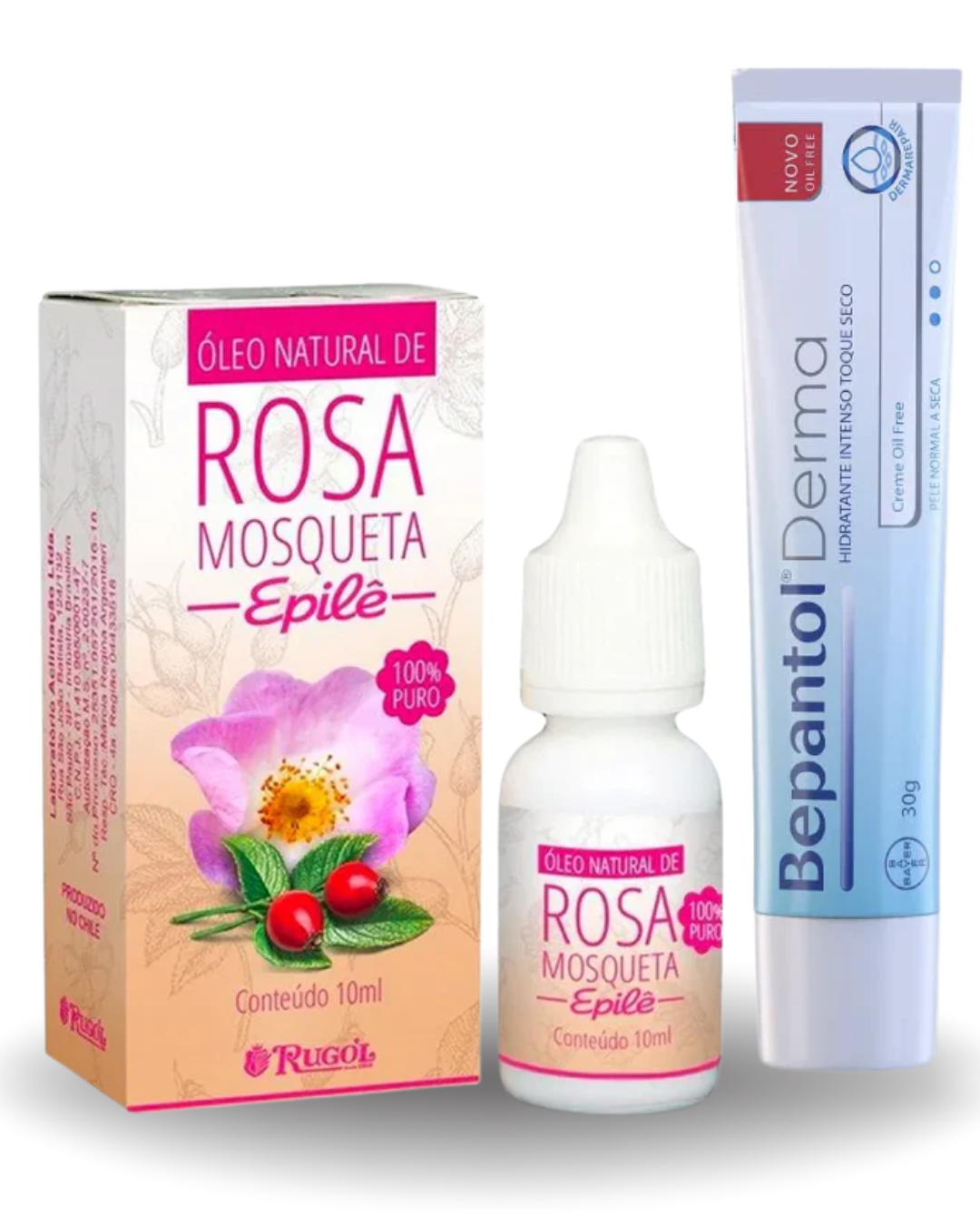 Kit bepantol derma + oleo de Rosa mosqueta