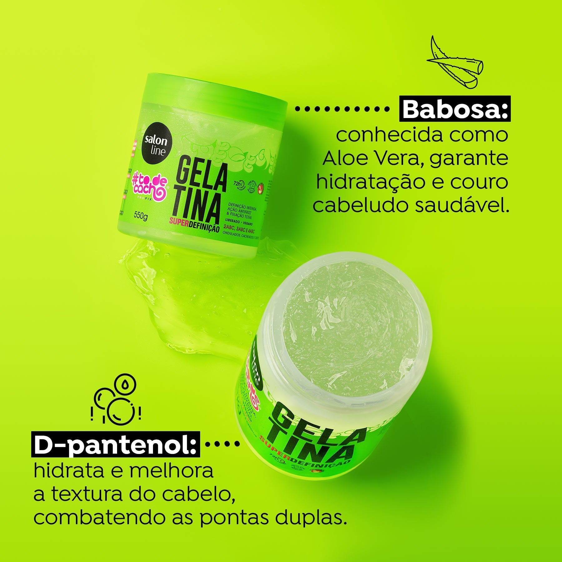 Gelatina Super Definición #todecacho Profix (Gelatina) 550g 