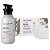 Kit Nativa SPA Jasmim Sambac: Loção Corporal 400ml +Sabonete em Barra 2x90g