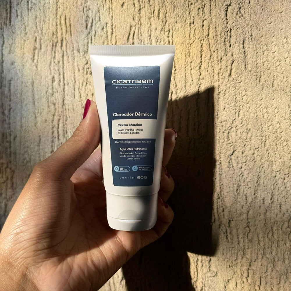 Creme Clareador de Manchas no Rosto e Corpo Clareador Dérmico 60g