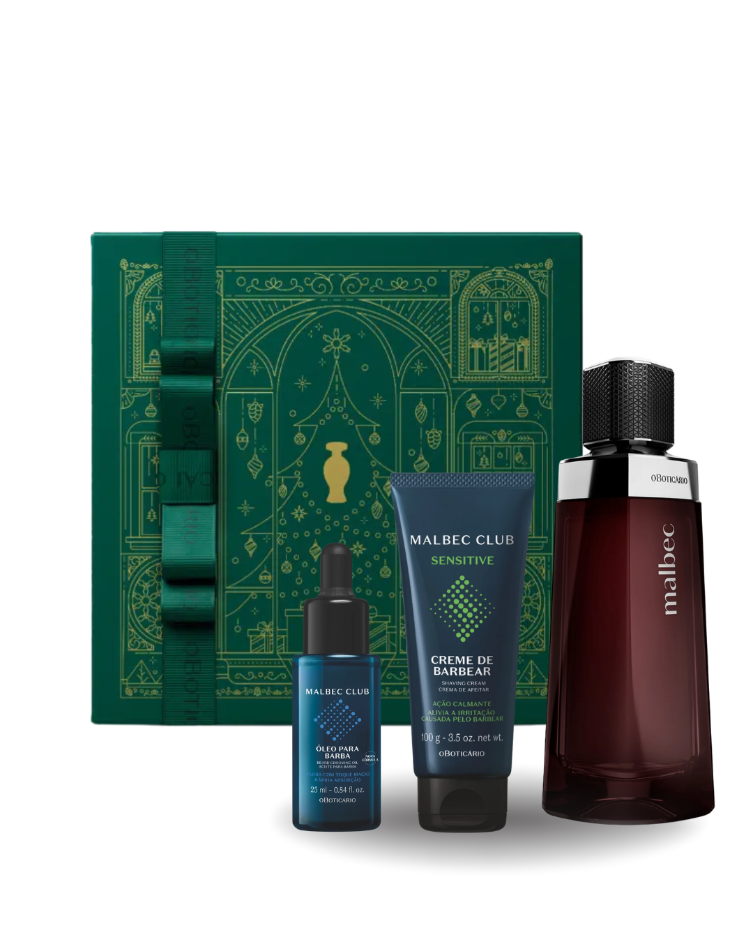 Kit Malbec (perfume + after shave + creme para barbear)