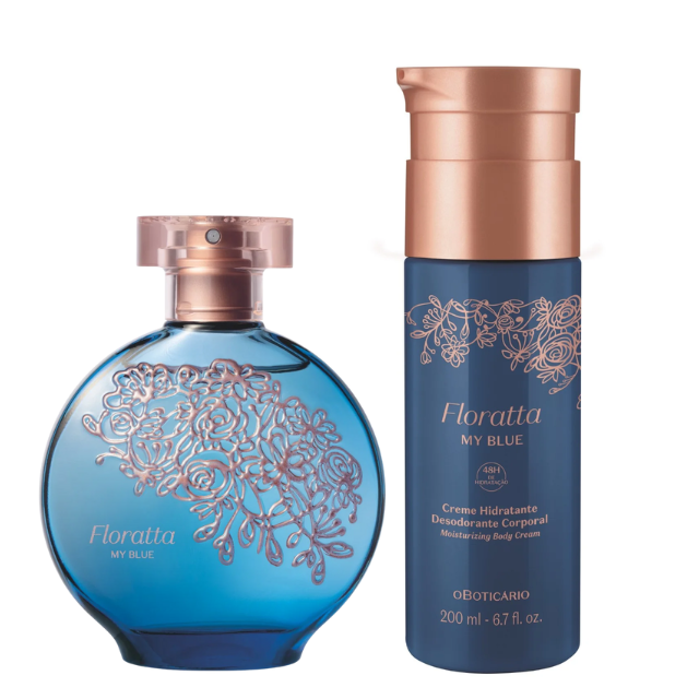 Kit Floratta: My Blue Desodorante Colônia 75ml + Creme Hidratante Desodorante Corporal 200ml
