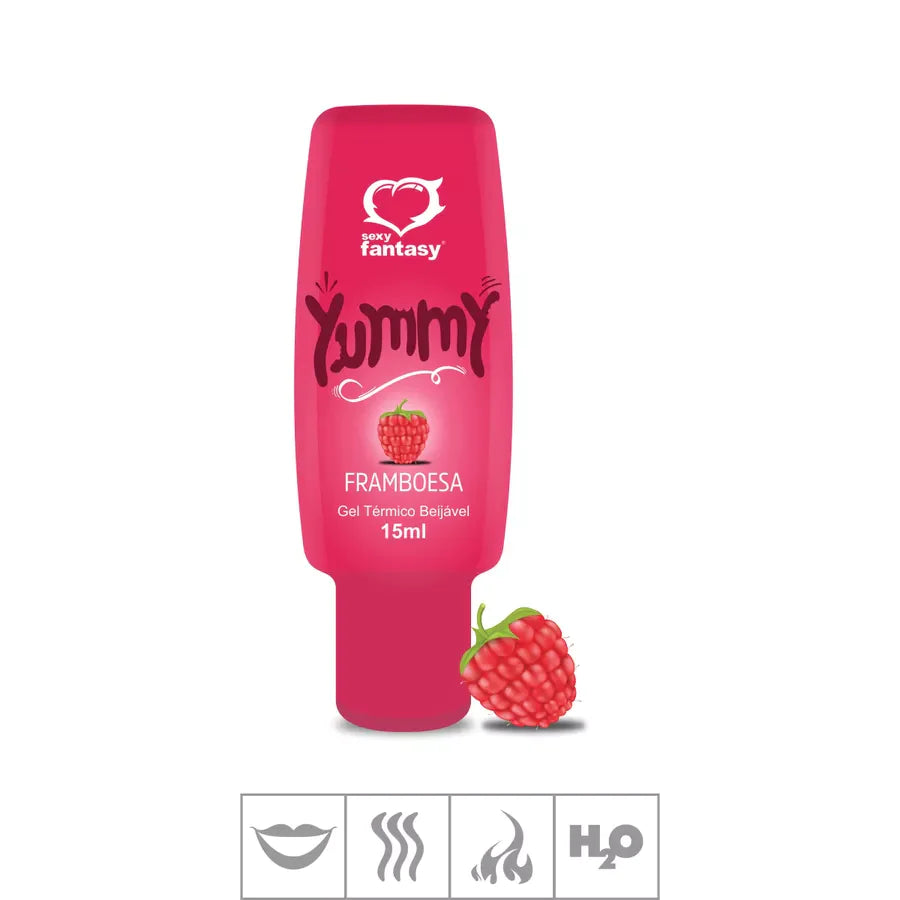GEL COMESTÍVEL YUMMY HOT 15ML - FRAMBOESA